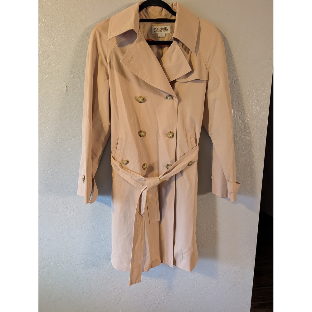 Michael Kors Belted Trench Coat in Beige womens size small